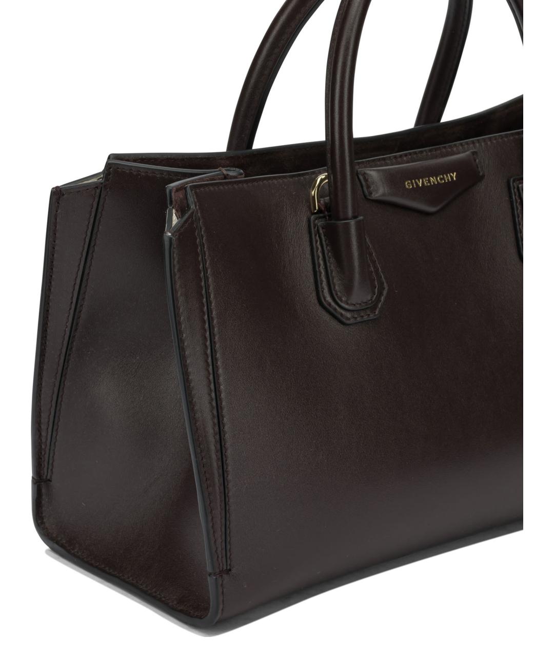 GIVENCHY Коричневая кожаная сумка тоут, фото 4