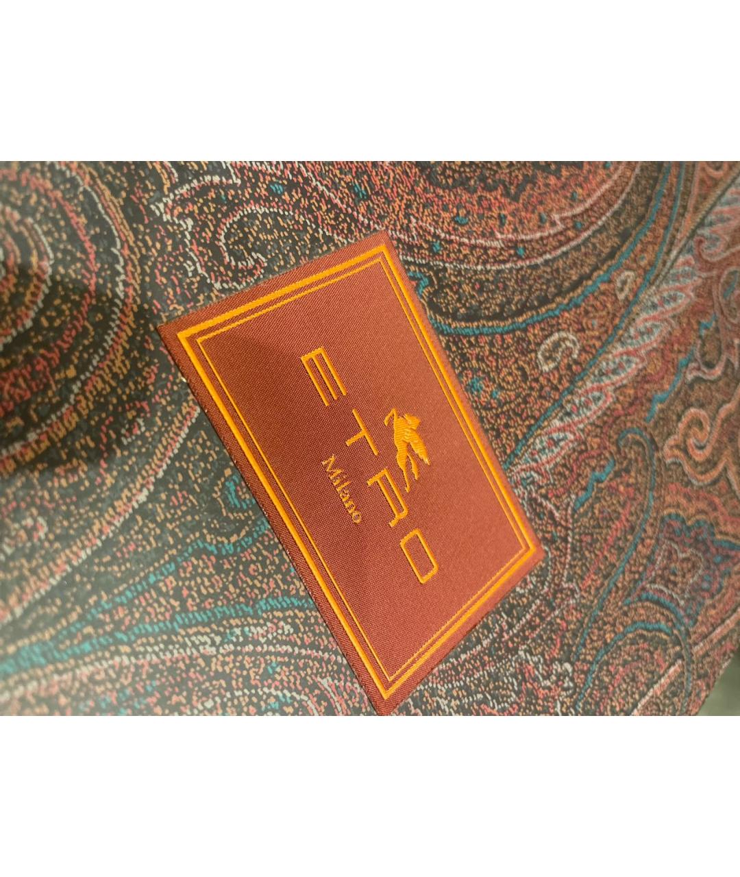 ETRO Коричневые кожаные низкие ботинки, фото 7