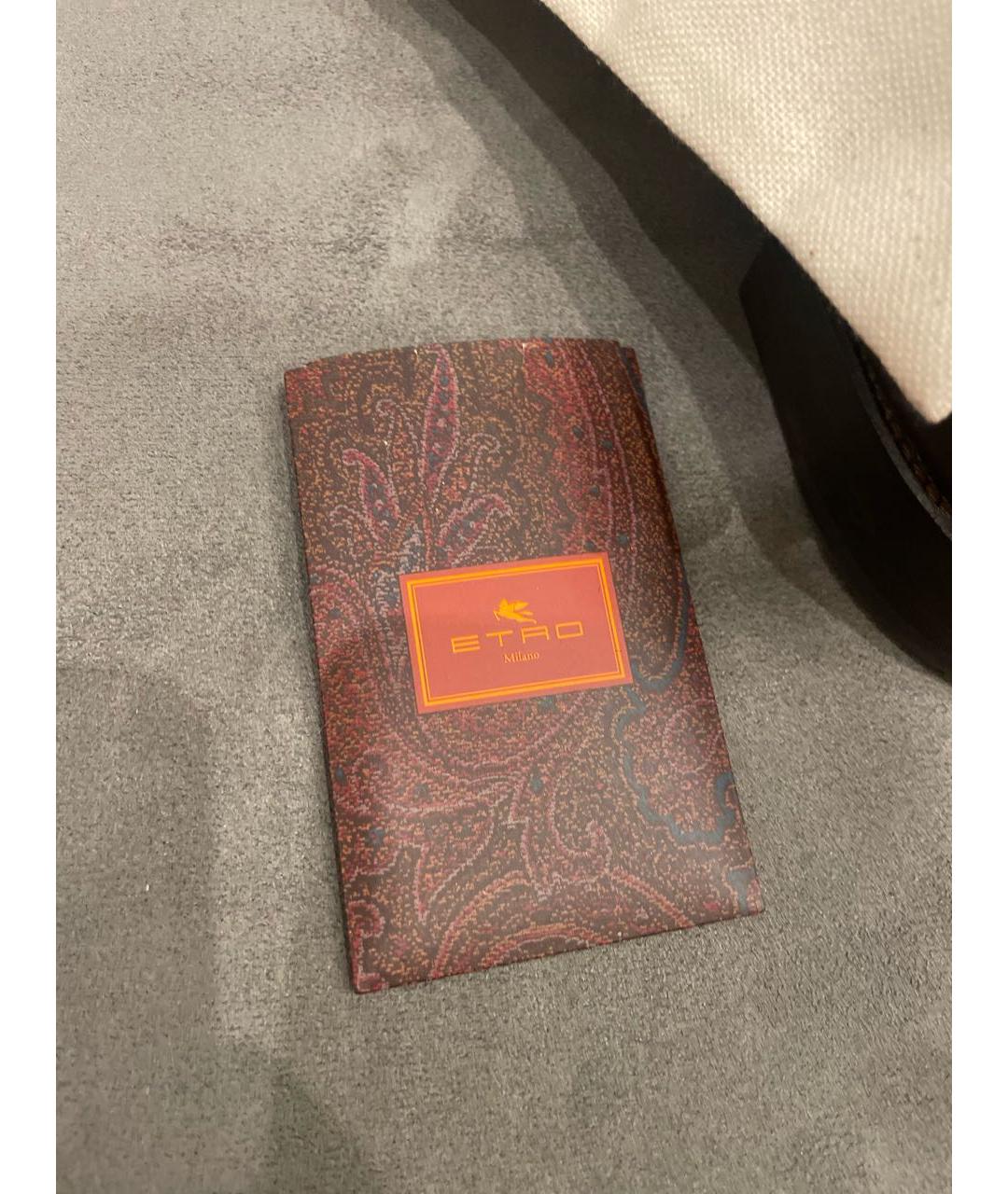ETRO Коричневые кожаные низкие ботинки, фото 6