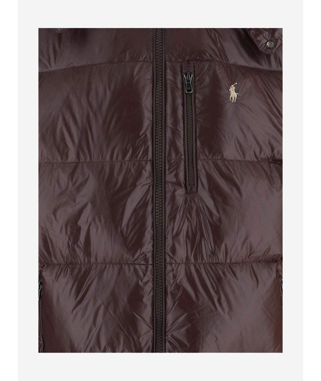POLO RALPH LAUREN Коричневый пуховик, фото 3