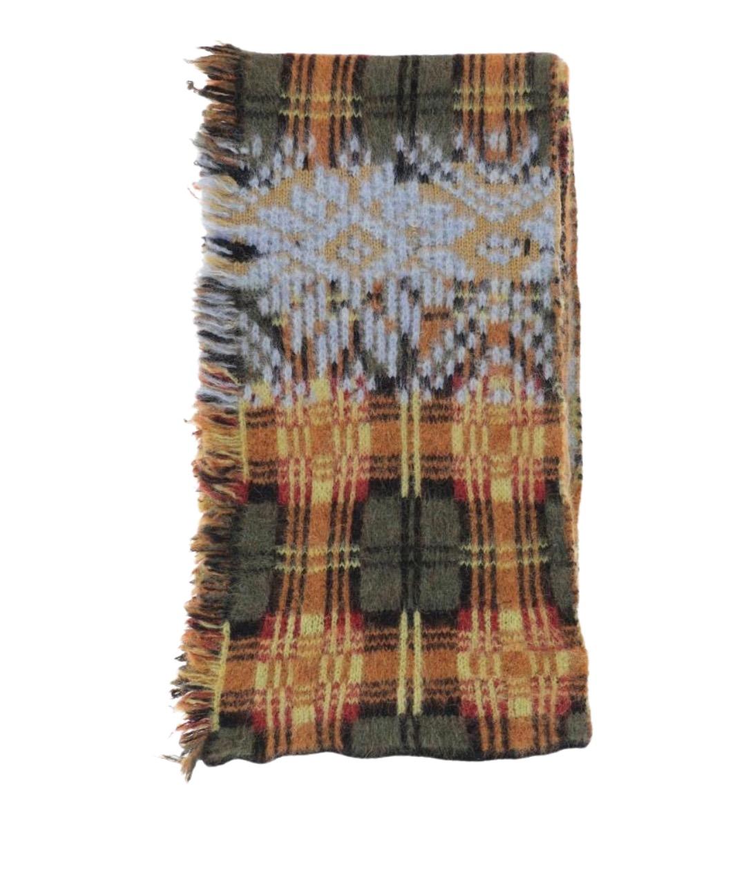 DRIES VAN NOTEN Мульти шерстяной шарф, фото 1