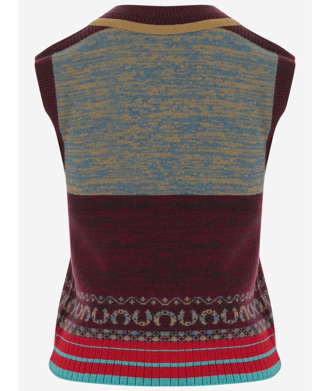 DRIES VAN NOTEN Мульти шерстяная жилетка, фото 2