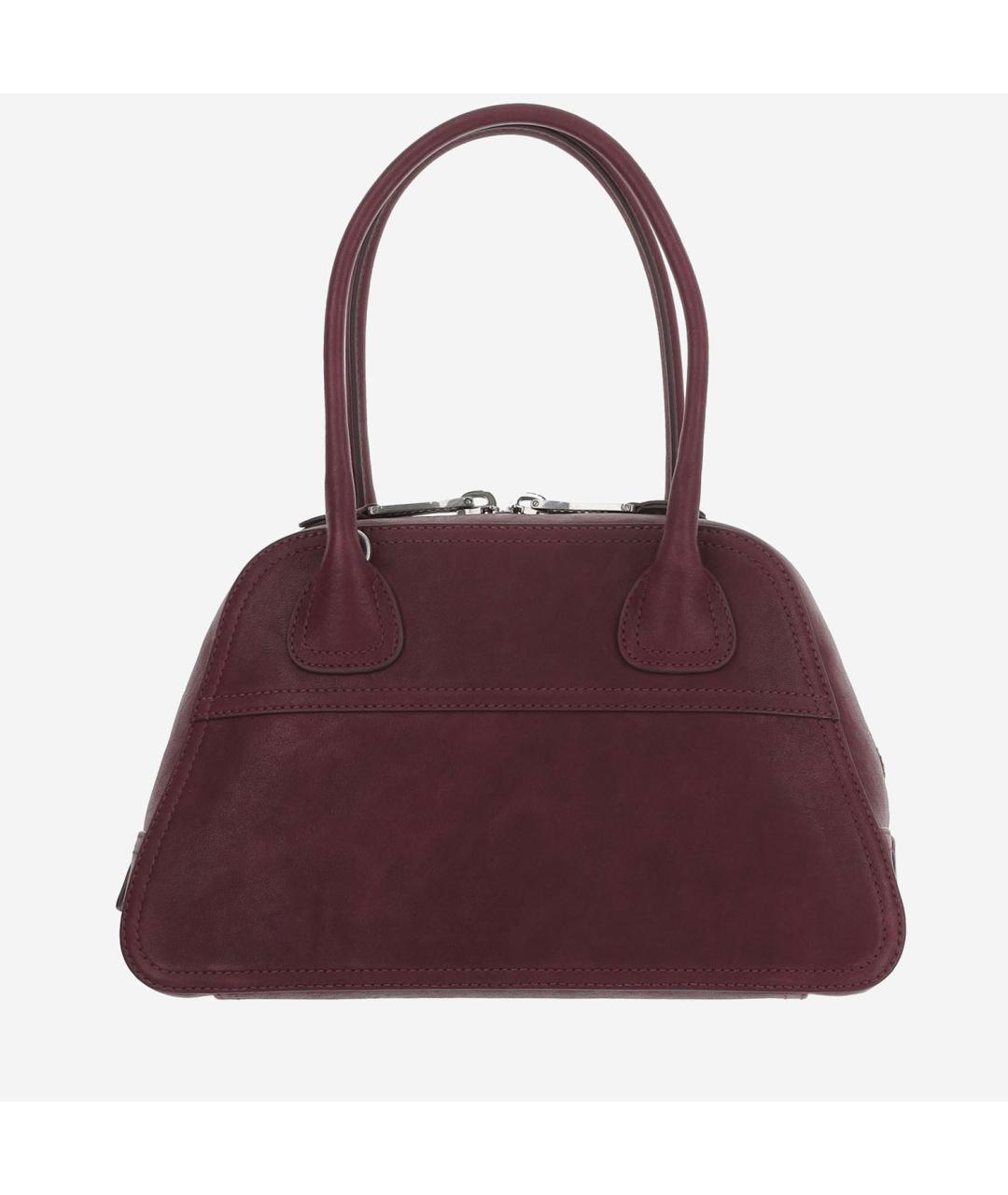 MIU MIU Бордовая кожаная сумка тоут, фото 3