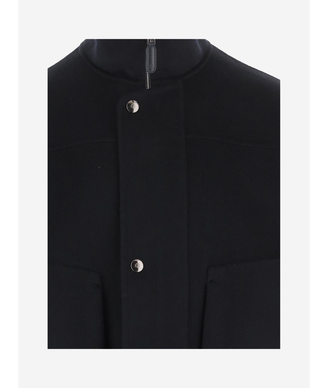 GIORGIO ARMANI Темно-синяя полиэстеровая куртка, фото 3