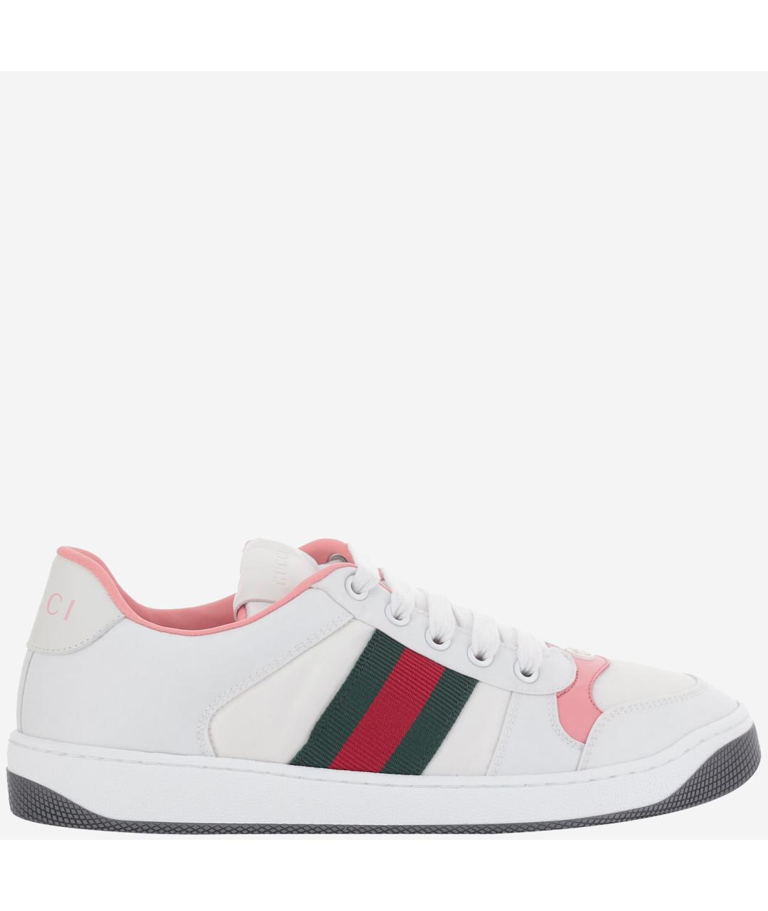 GUCCI Белые текстильные кеды, фото 6