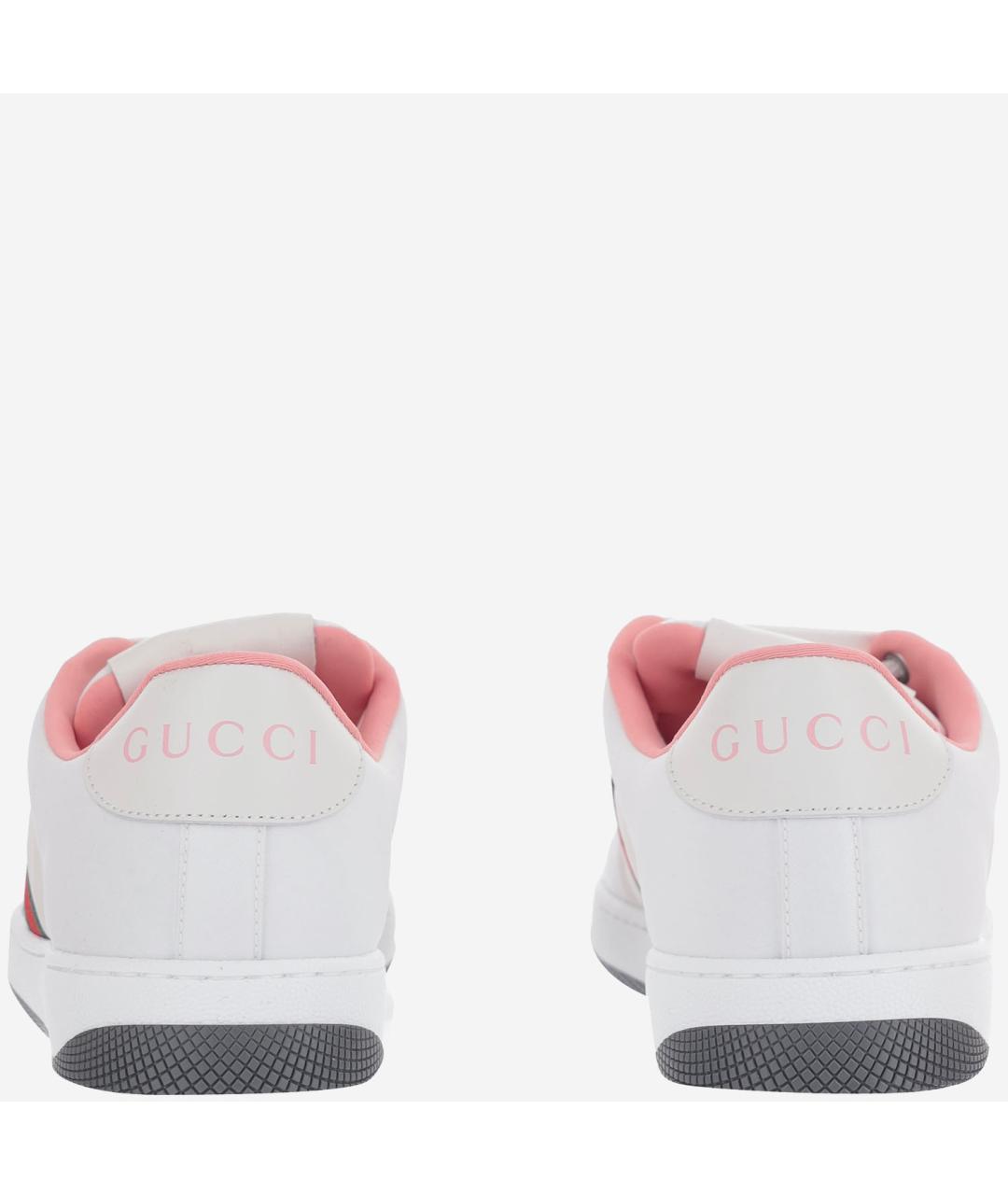 GUCCI Белые текстильные кеды, фото 4