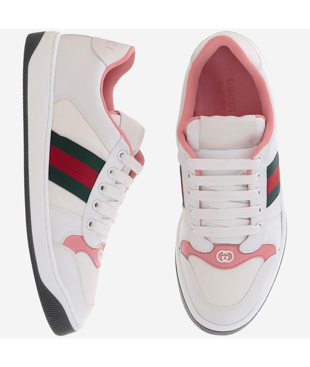 GUCCI Белые текстильные кеды, фото 2