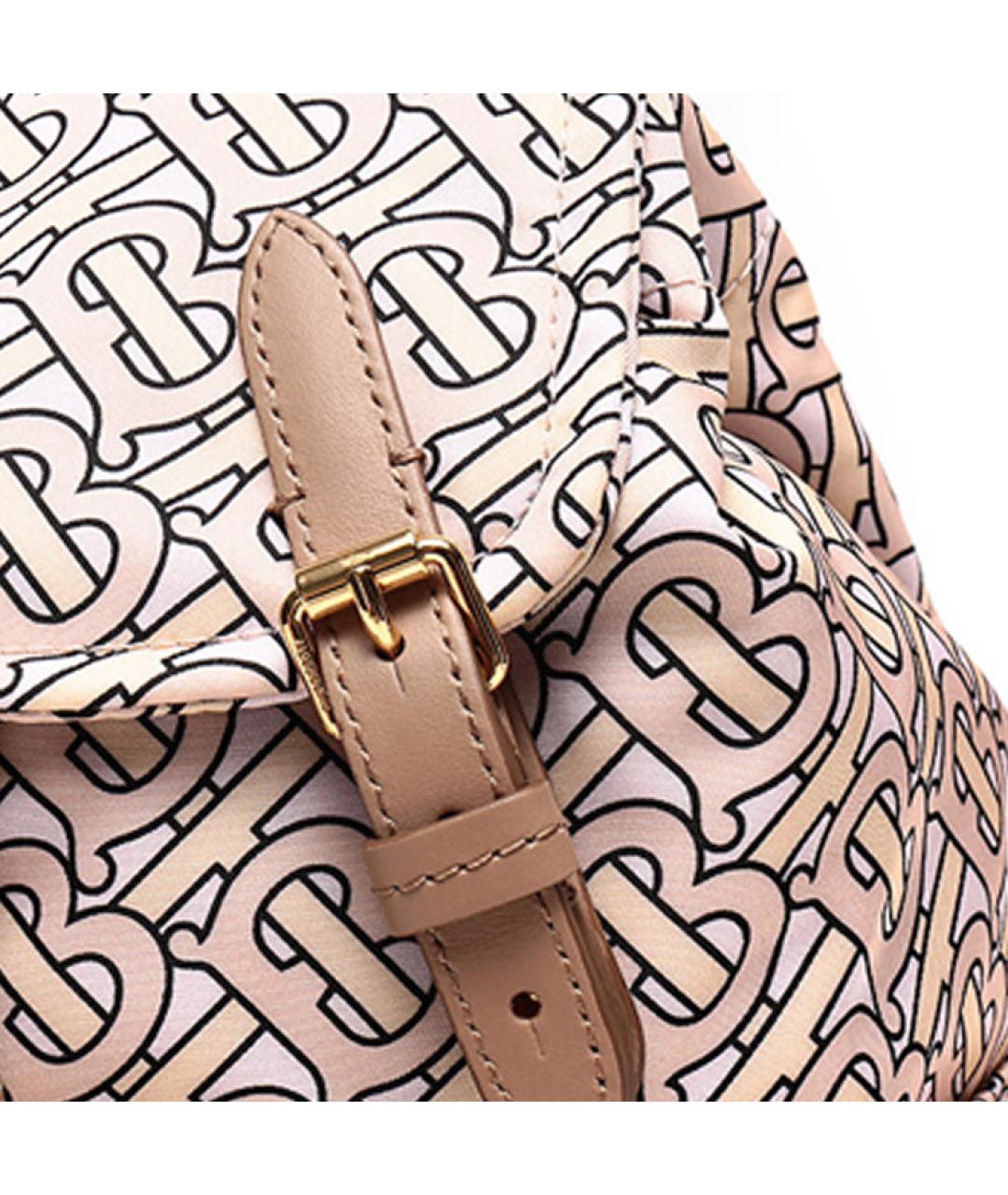BURBERRY Бежевый тканевый рюкзак, фото 5