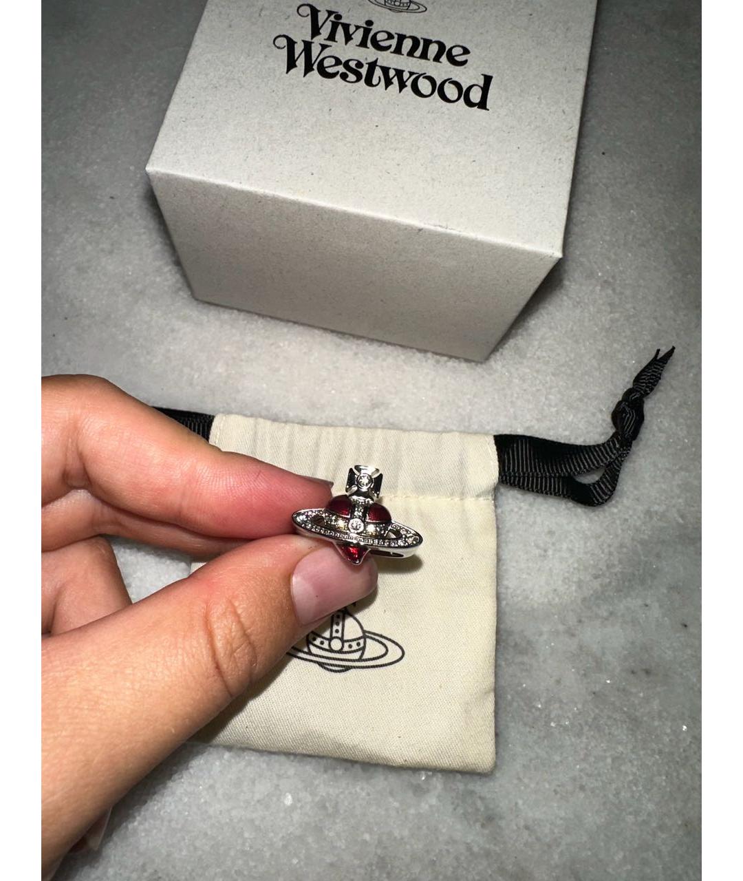 VIVIENNE WESTWOOD Серебряные латунные серьги, фото 6