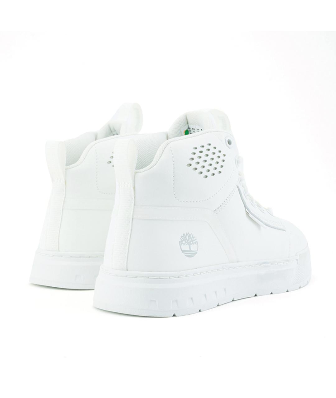TIMBERLAND Белые кожаные высокие кроссовки / кеды, фото 4