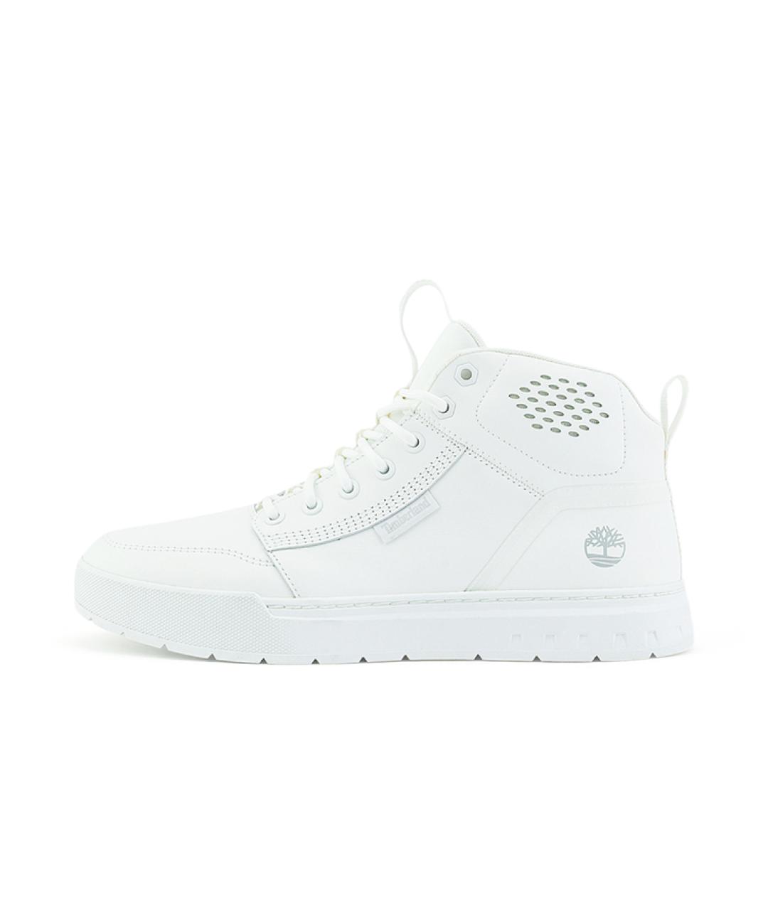 TIMBERLAND Белые кожаные высокие кроссовки / кеды, фото 2