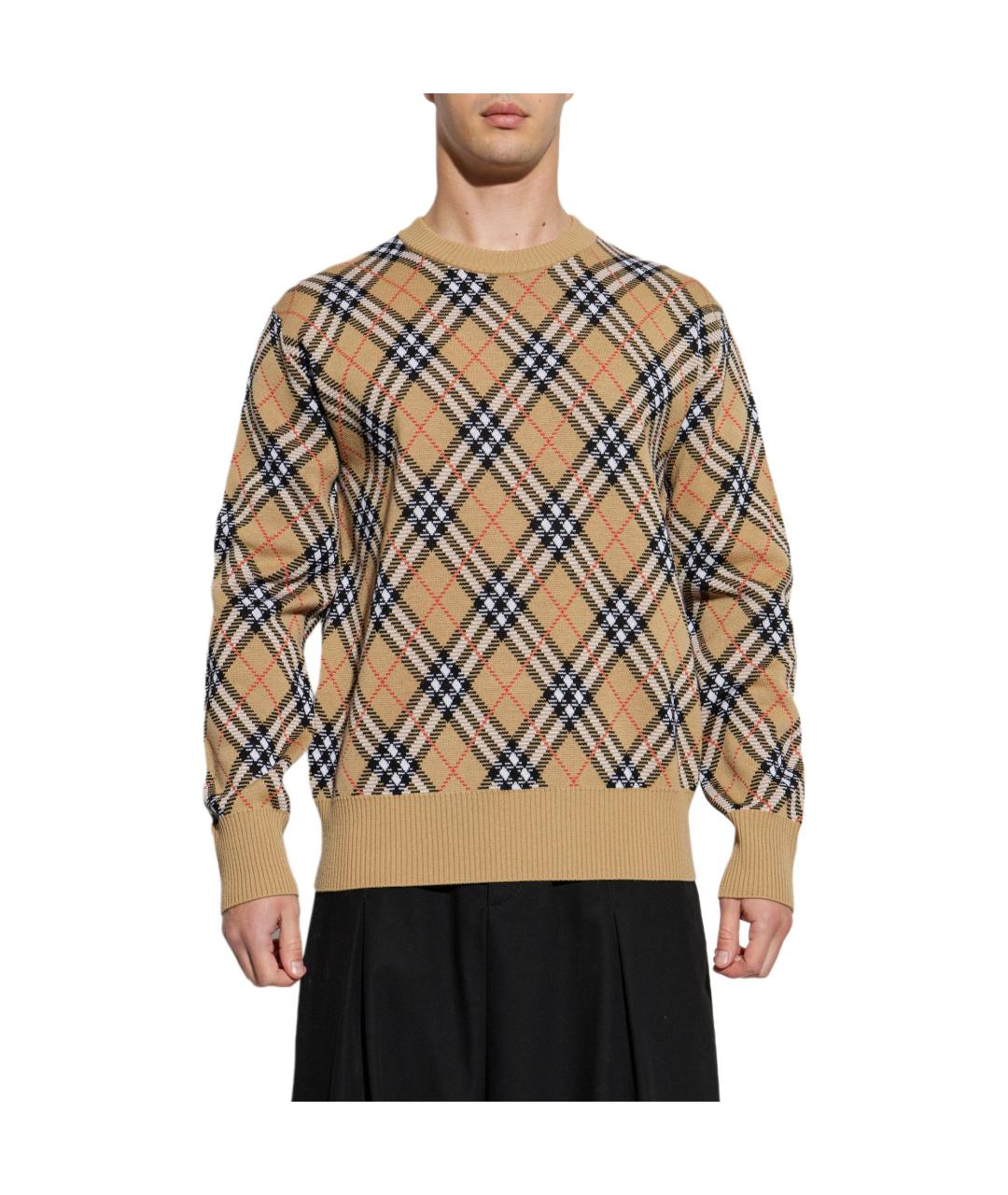 BURBERRY Бежевый джемпер / свитер, фото 3