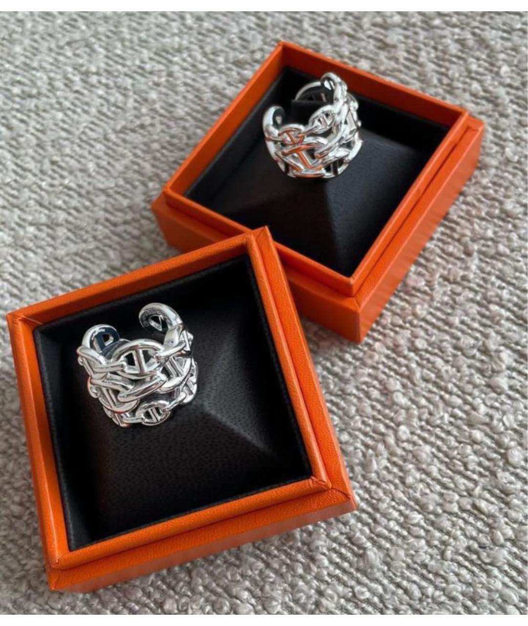 HERMES Серебряное серебряное кольцо, фото 4