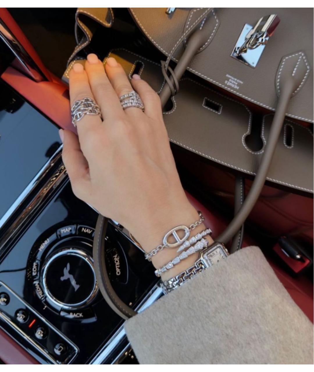 HERMES Серебряное серебряное кольцо, фото 6