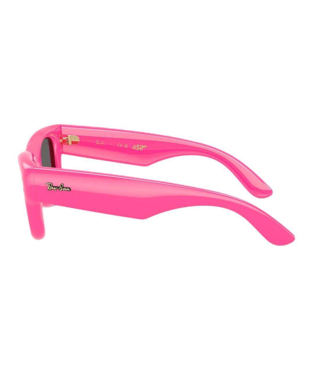 RAY BAN Розовые пластиковые солнцезащитные очки, фото 3