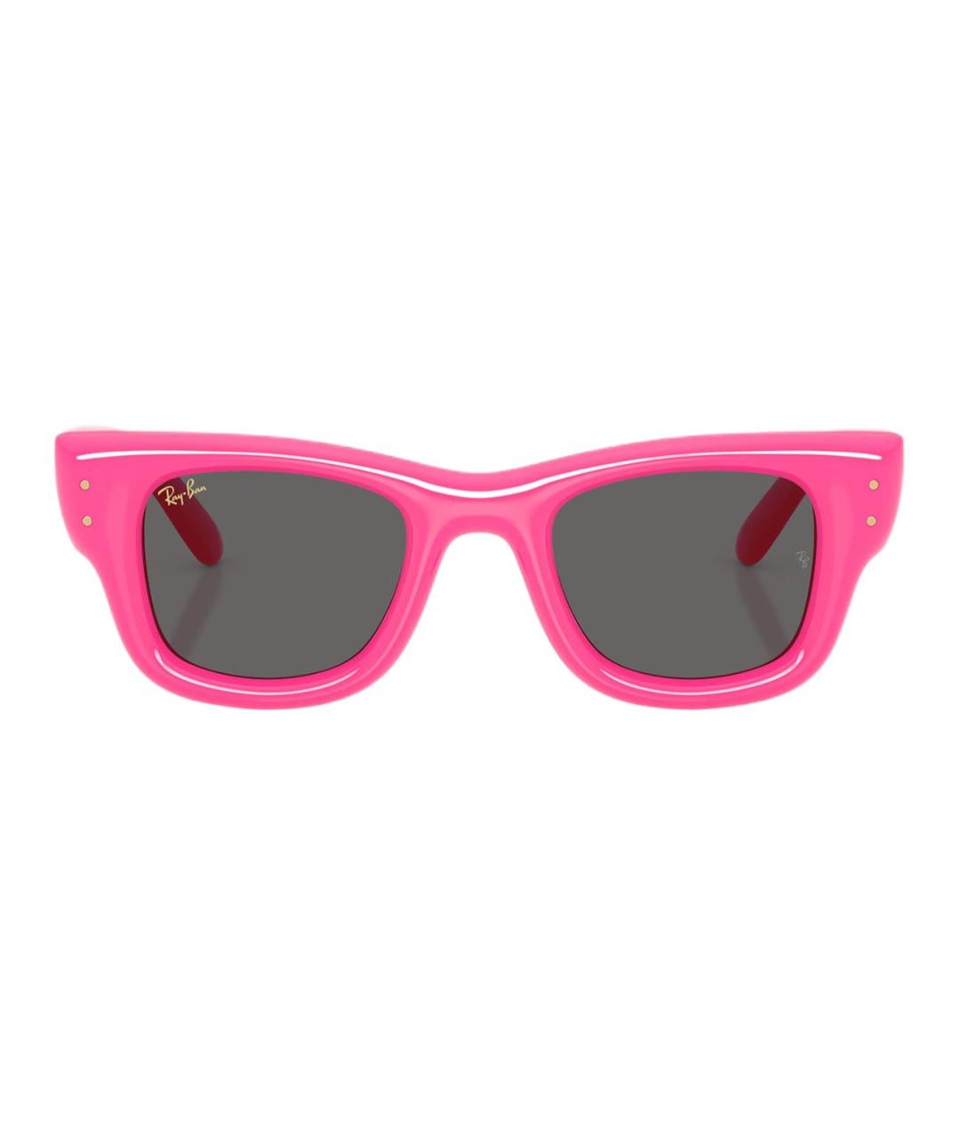 RAY BAN Розовые пластиковые солнцезащитные очки, фото 2