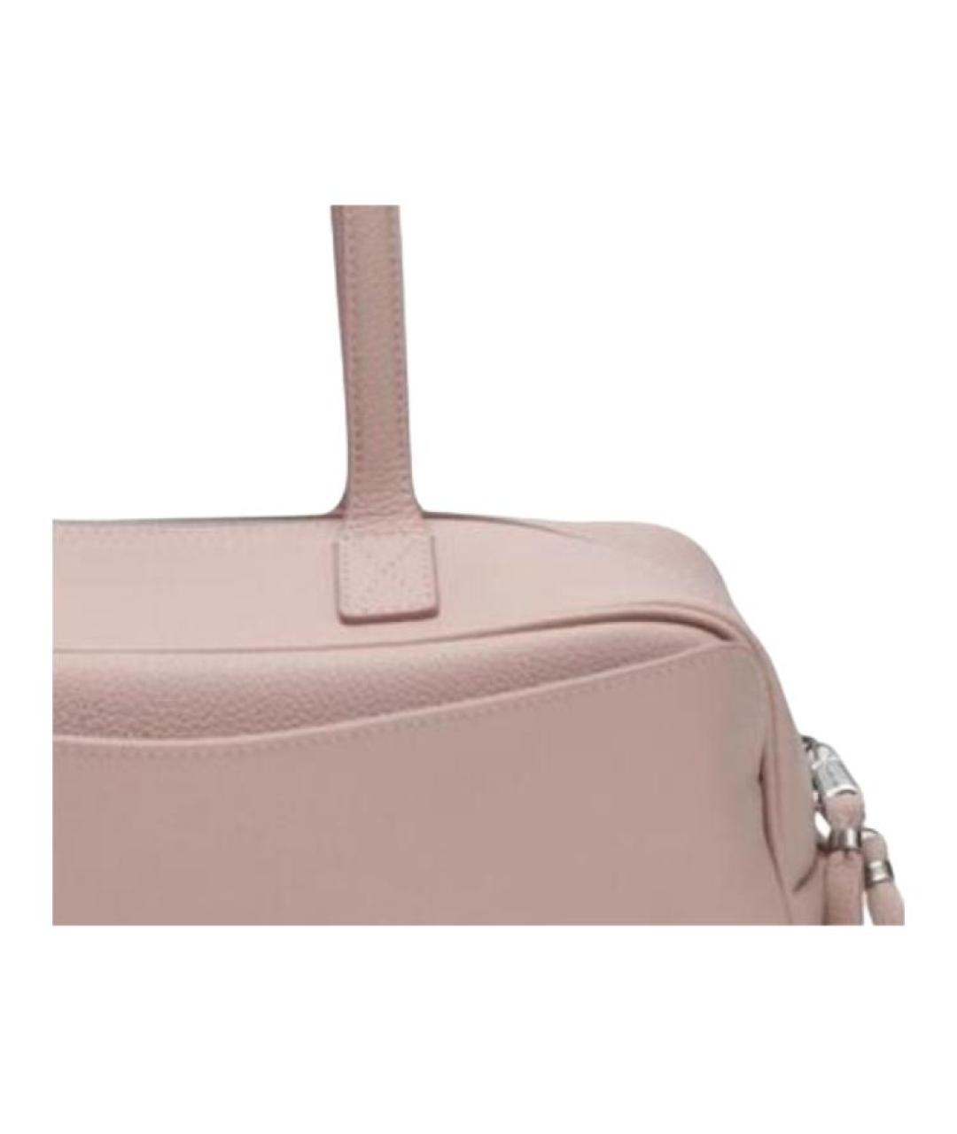 BALENCIAGA Розовая кожаная сумка через плечо, фото 4