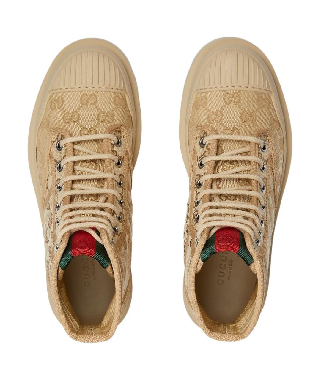 GUCCI Бежевые ботинки, фото 4