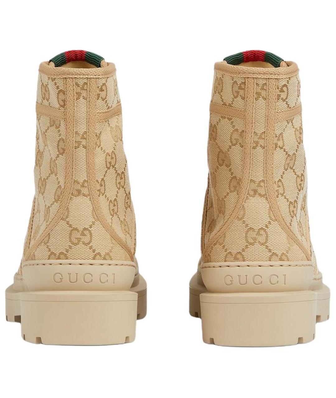GUCCI Бежевые ботинки, фото 5