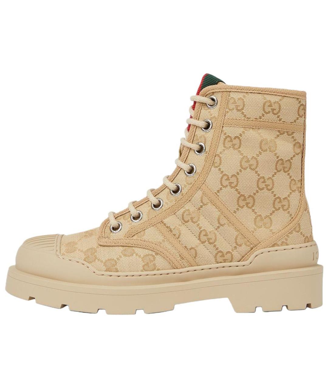 GUCCI Бежевые ботинки, фото 2