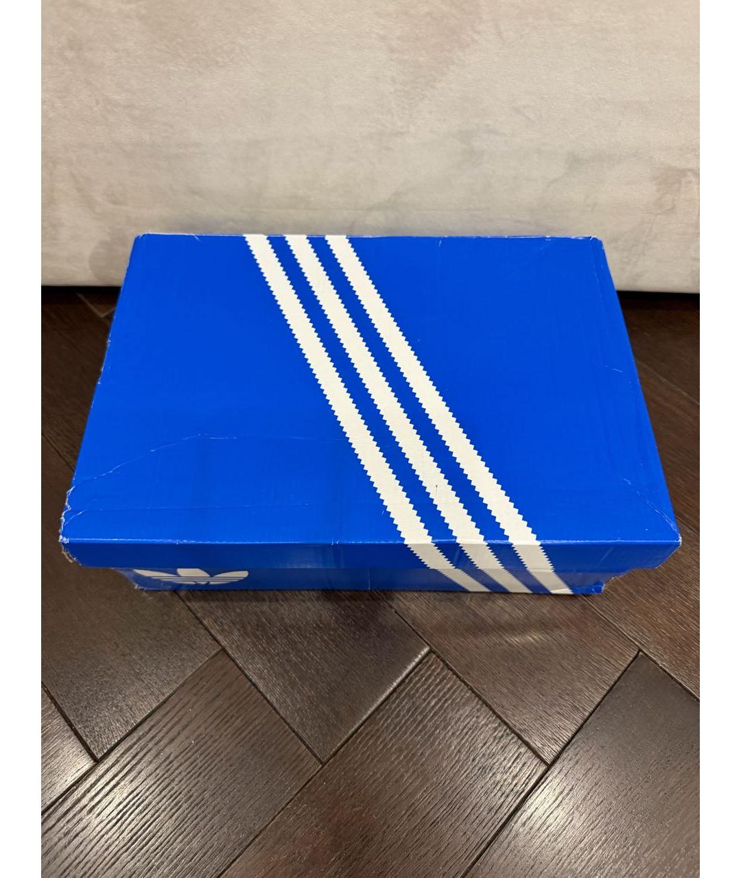 ADIDAS Бордовые низкие кроссовки / кеды из лакированной кожи, фото 7