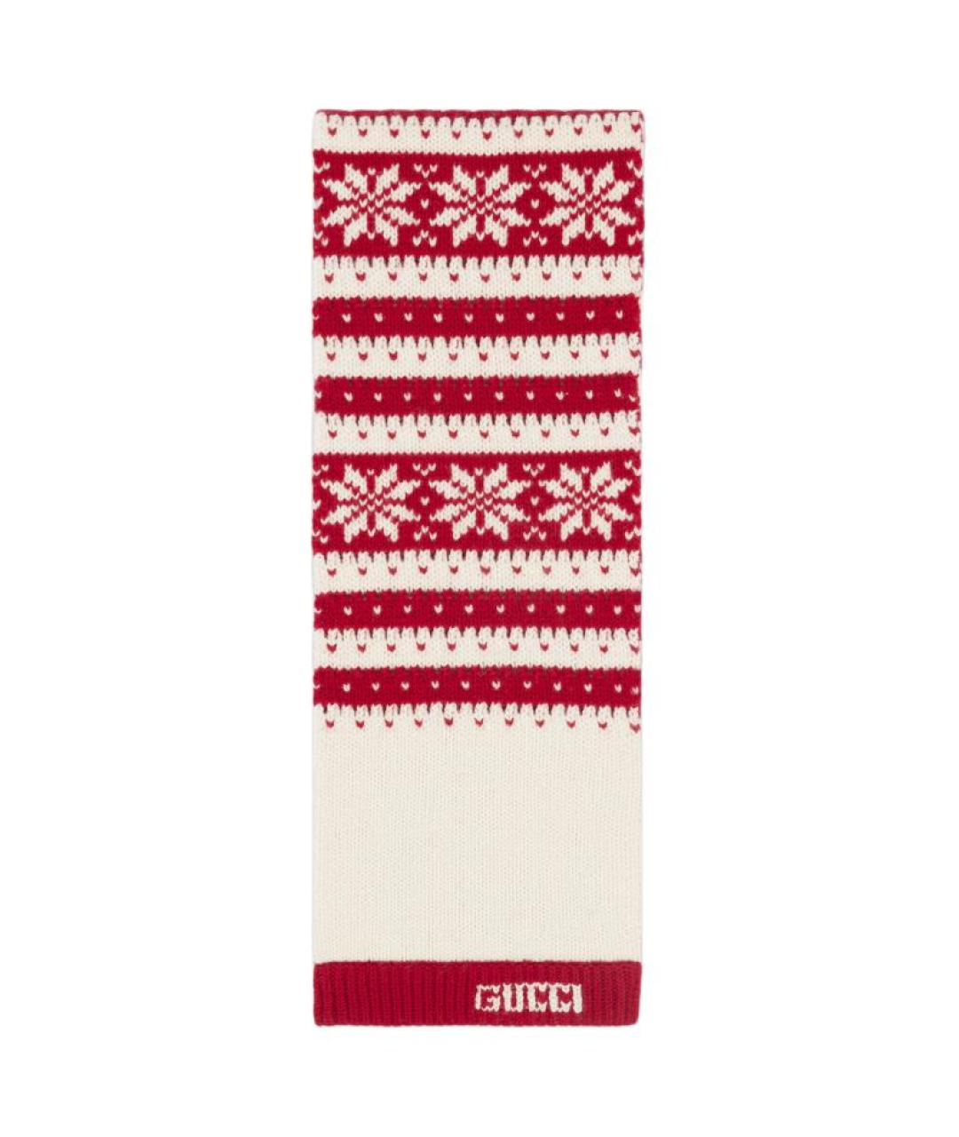 GUCCI Красный шарф, фото 1