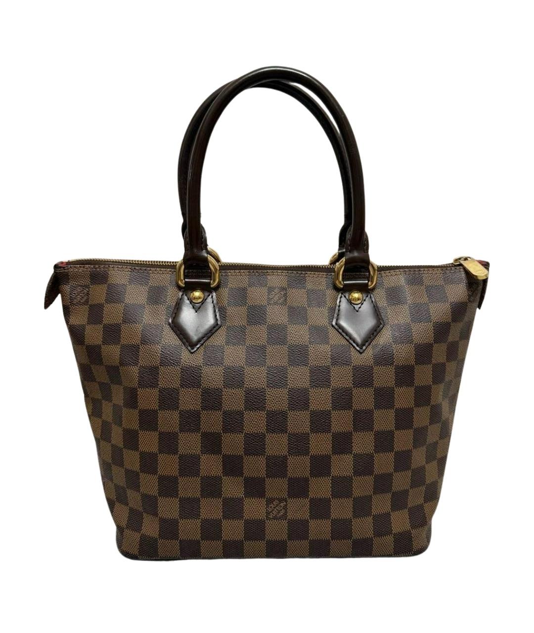 LOUIS VUITTON Коричневая сумка тоут из канвы, фото 1