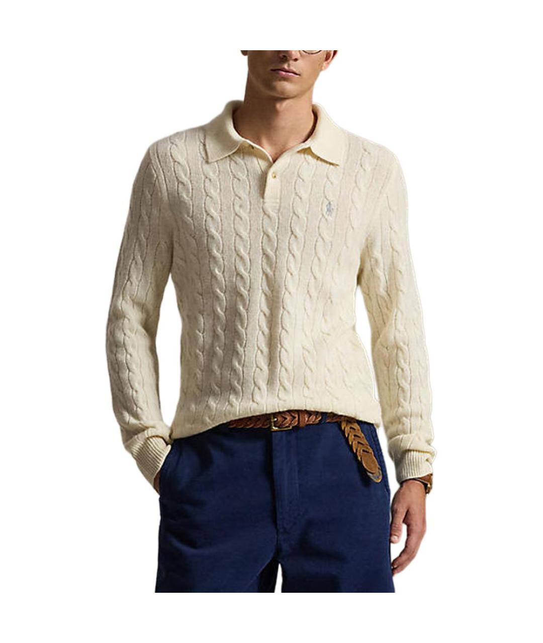 POLO RALPH LAUREN Бежевый джемпер / свитер, фото 2