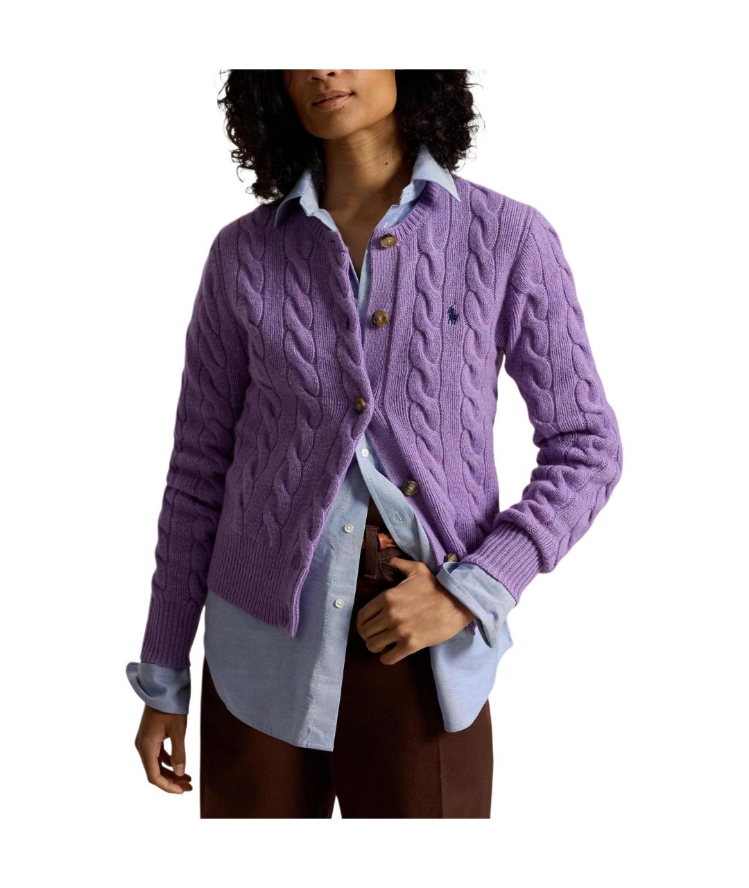 POLO RALPH LAUREN Фиолетовый кардиган, фото 2
