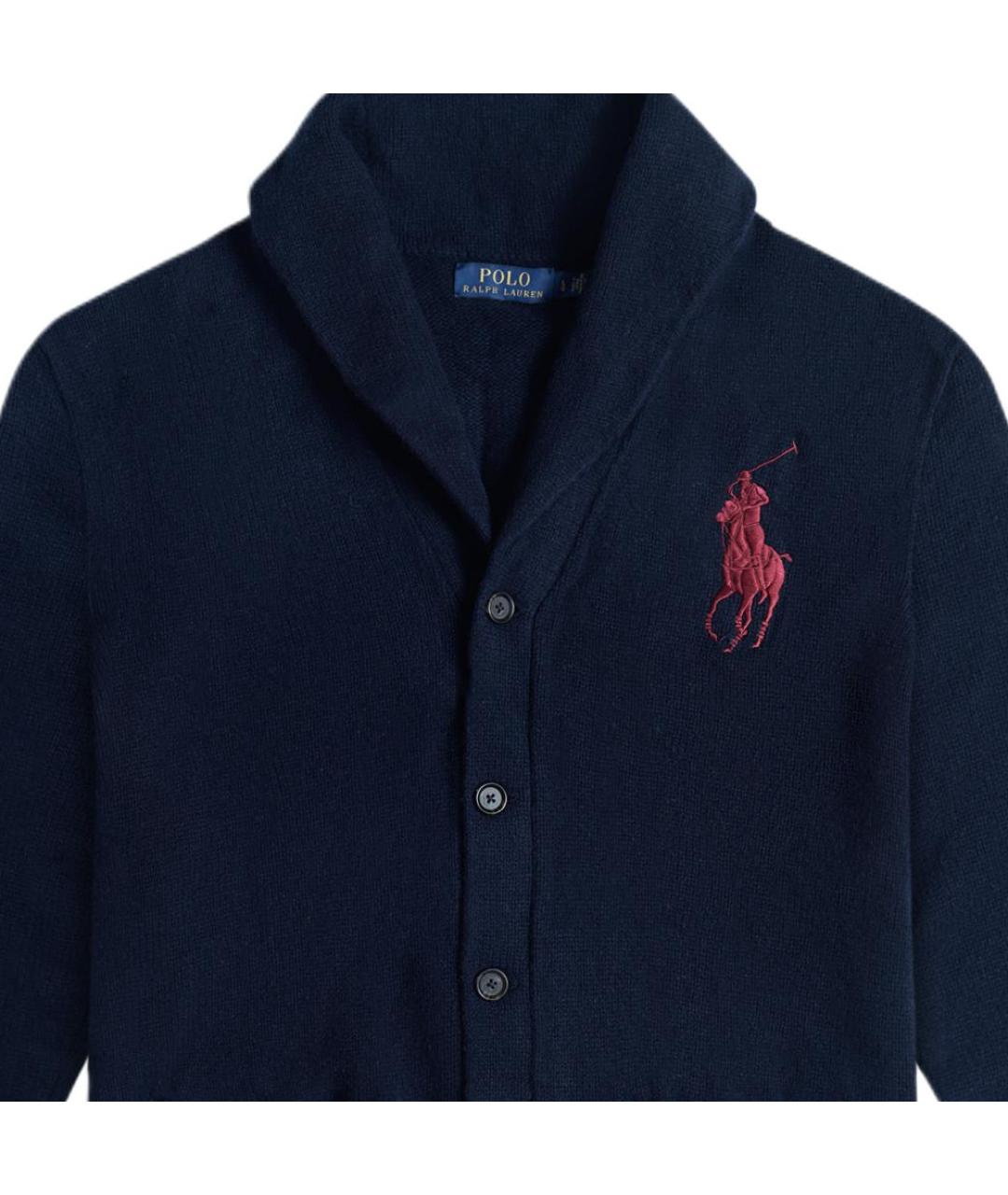 POLO RALPH LAUREN Темно-синий кардиган, фото 4