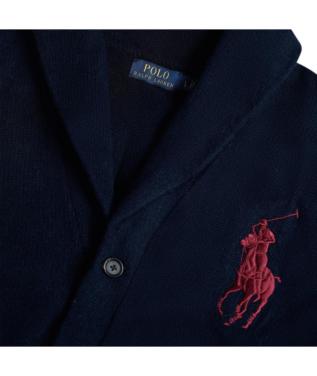 POLO RALPH LAUREN Темно-синий кардиган, фото 3