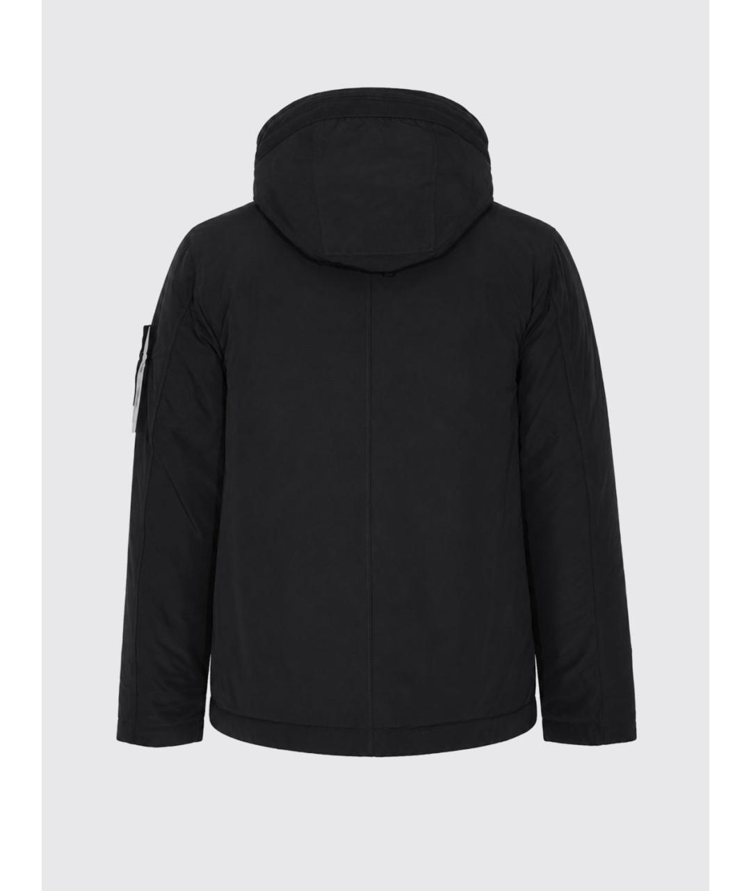 STONE ISLAND Черная полиэстеровая куртка, фото 3