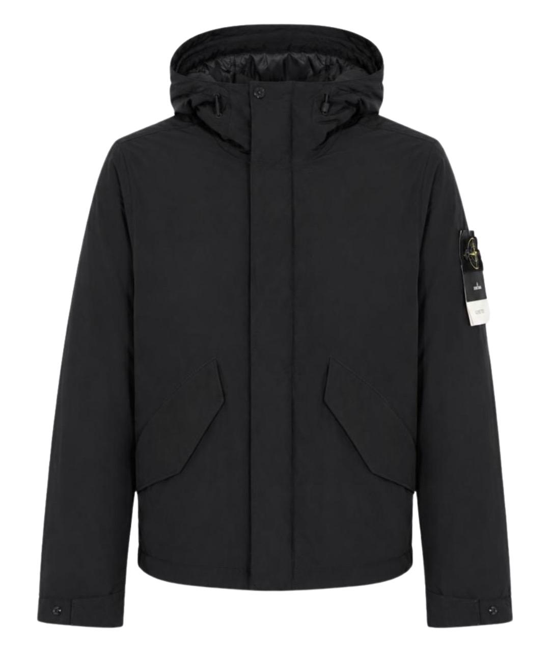 STONE ISLAND Черная полиэстеровая куртка, фото 1