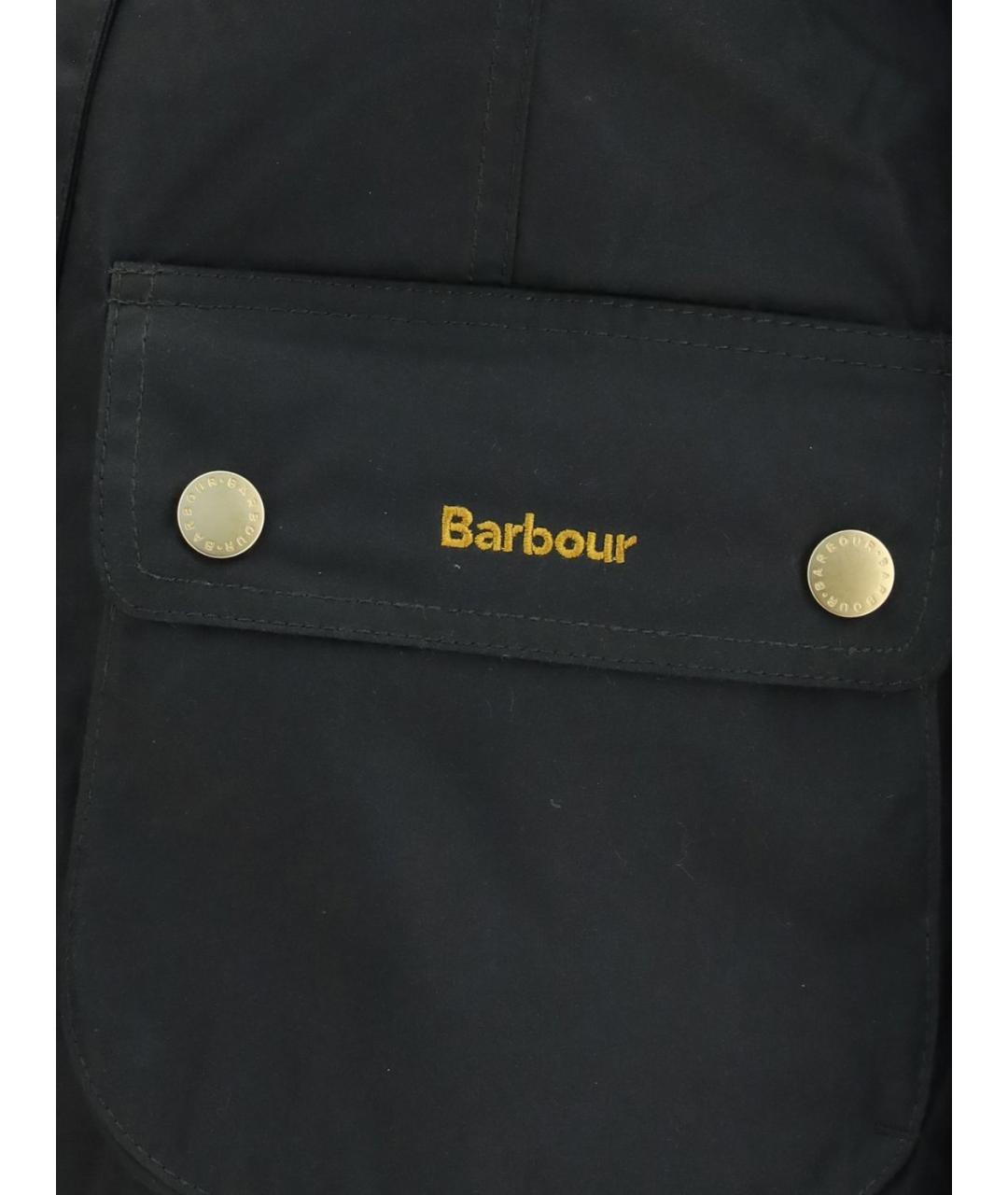 BARBOUR Черная хлопковая куртка, фото 4
