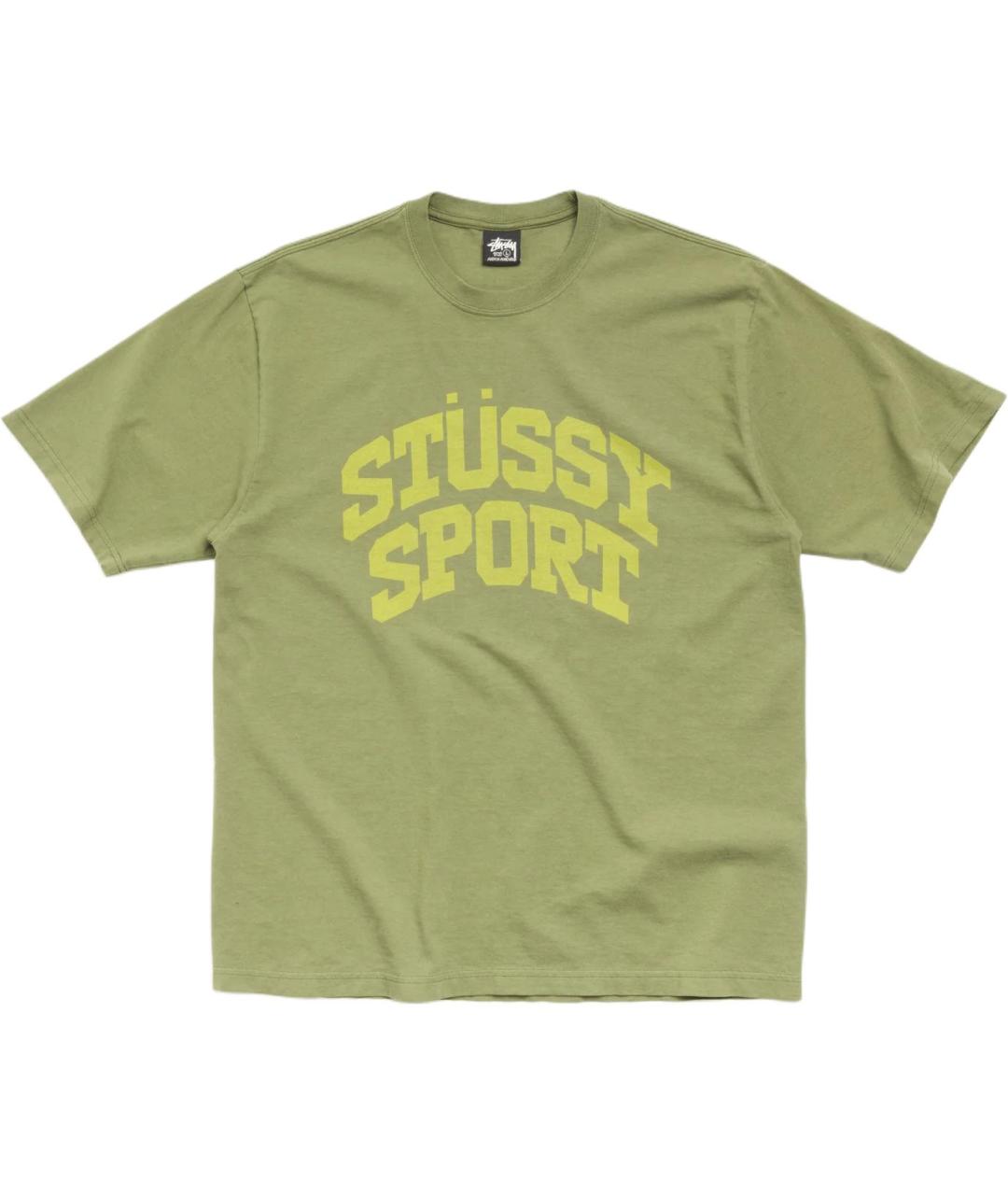 STUSSY Зеленая футболка, фото 1