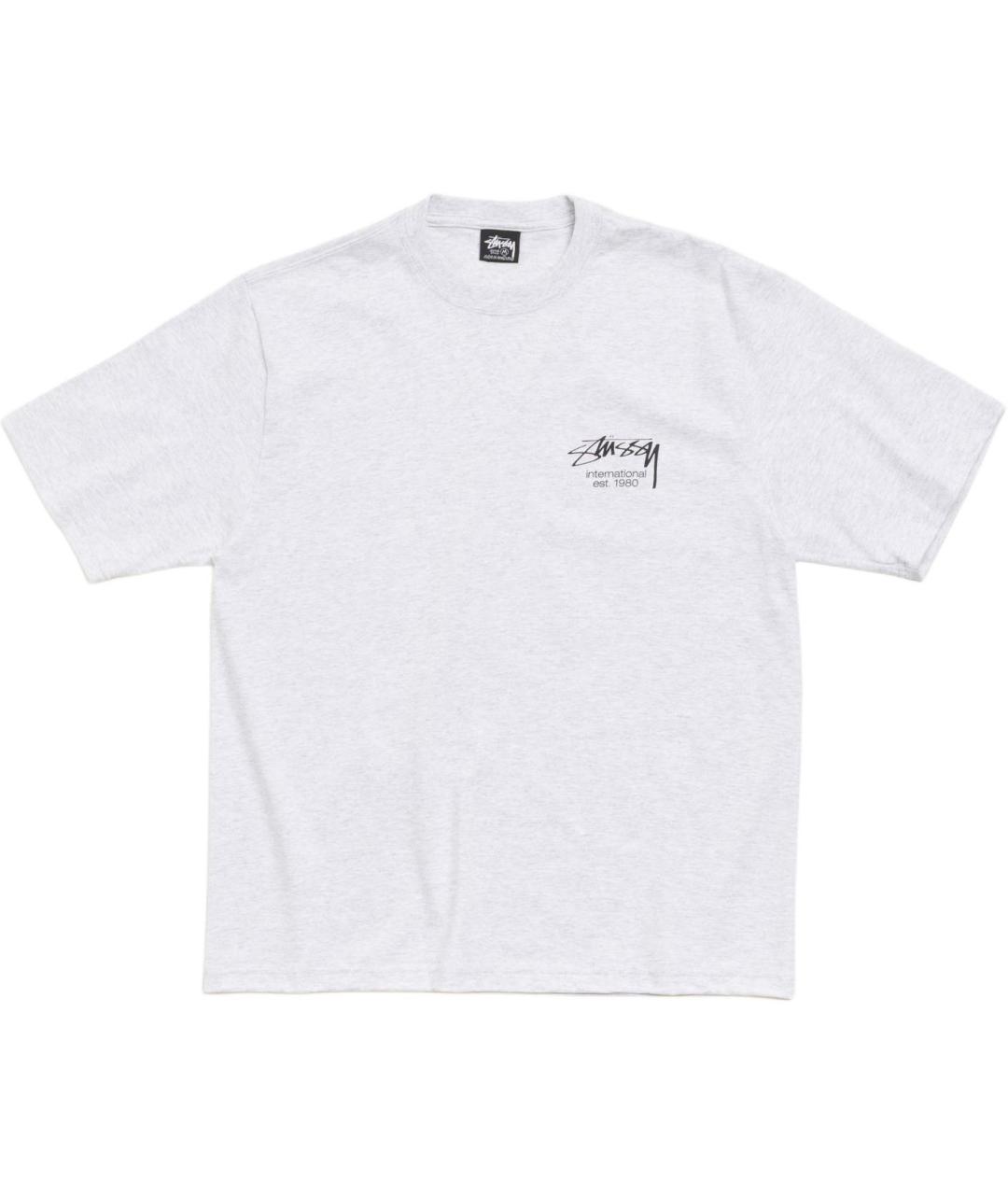 STUSSY Серая футболка, фото 1