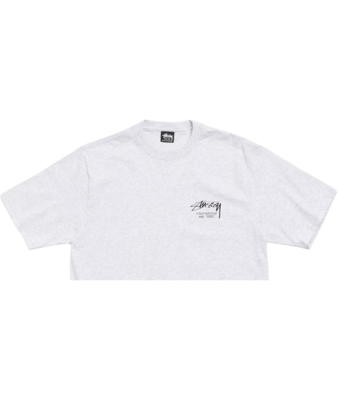 STUSSY Серая футболка, фото 4
