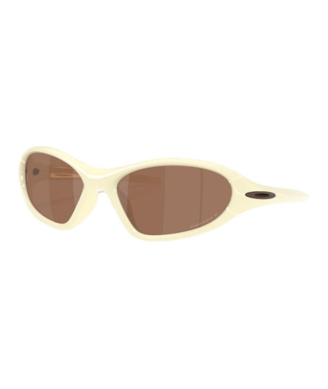 OAKLEY Бежевые пластиковые солнцезащитные очки, фото 1