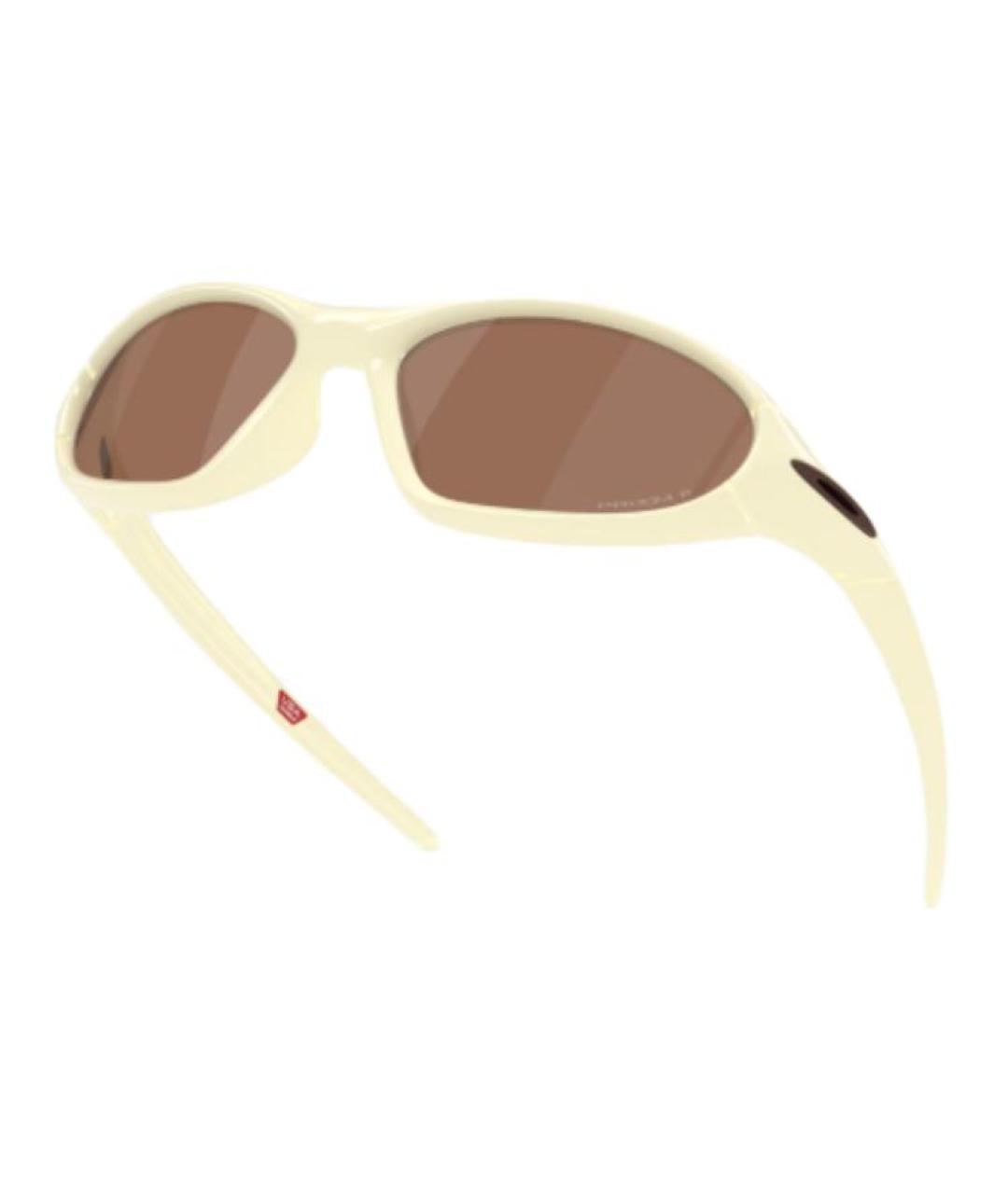 OAKLEY Бежевые пластиковые солнцезащитные очки, фото 4