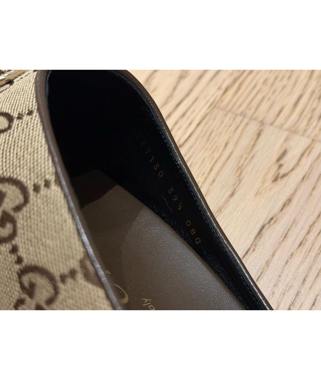GUCCI Коричневые кожаные мюли, фото 7