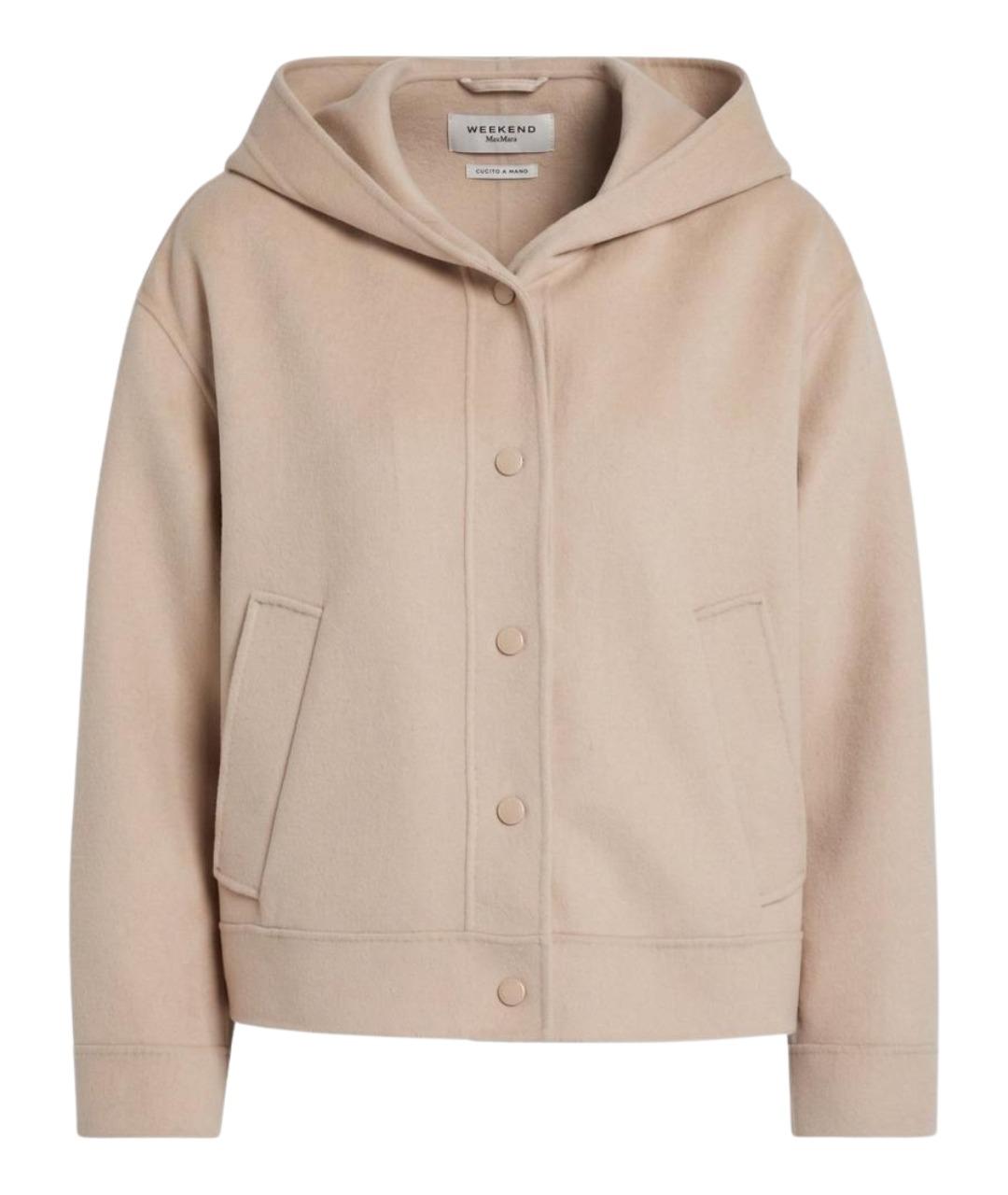 WEEKEND MAX MARA Бежевая шерстяная куртка, фото 1