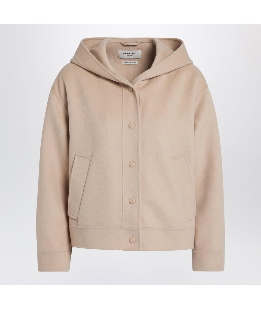 WEEKEND MAX MARA Бежевая шерстяная куртка, фото 3