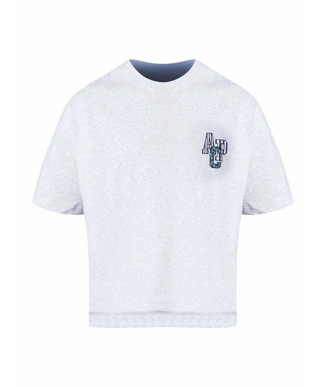A.P.C. Серая хлопковая футболка, фото 1