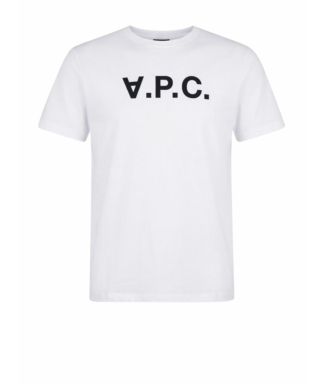 A.P.C. Белая хлопковая футболка, фото 1