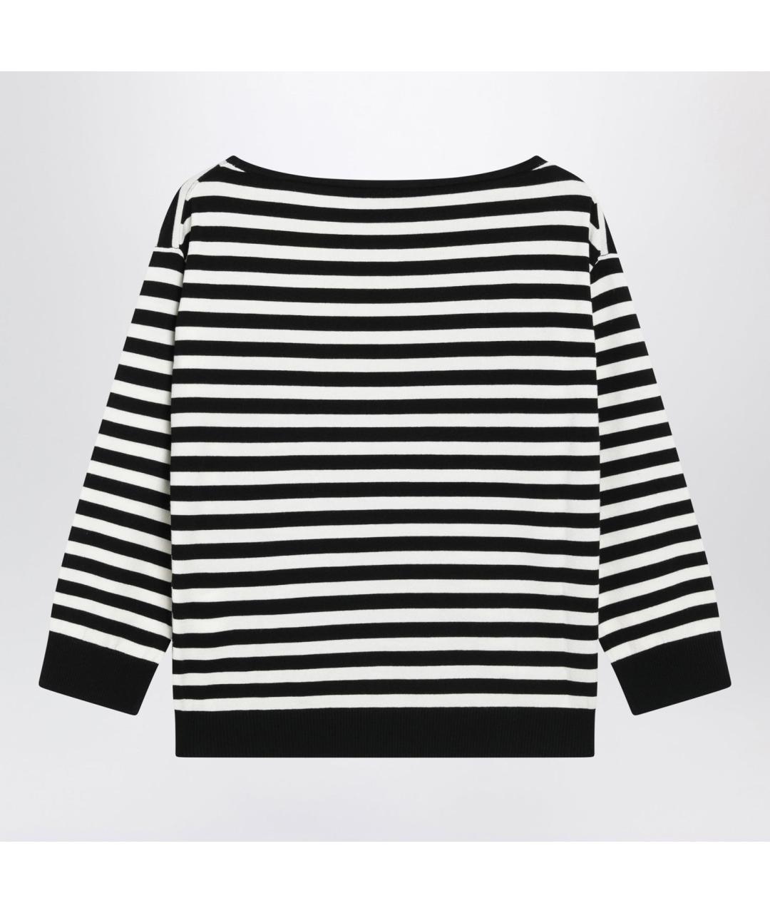 WEEKEND MAX MARA Черный вискозный джемпер / свитер, фото 2