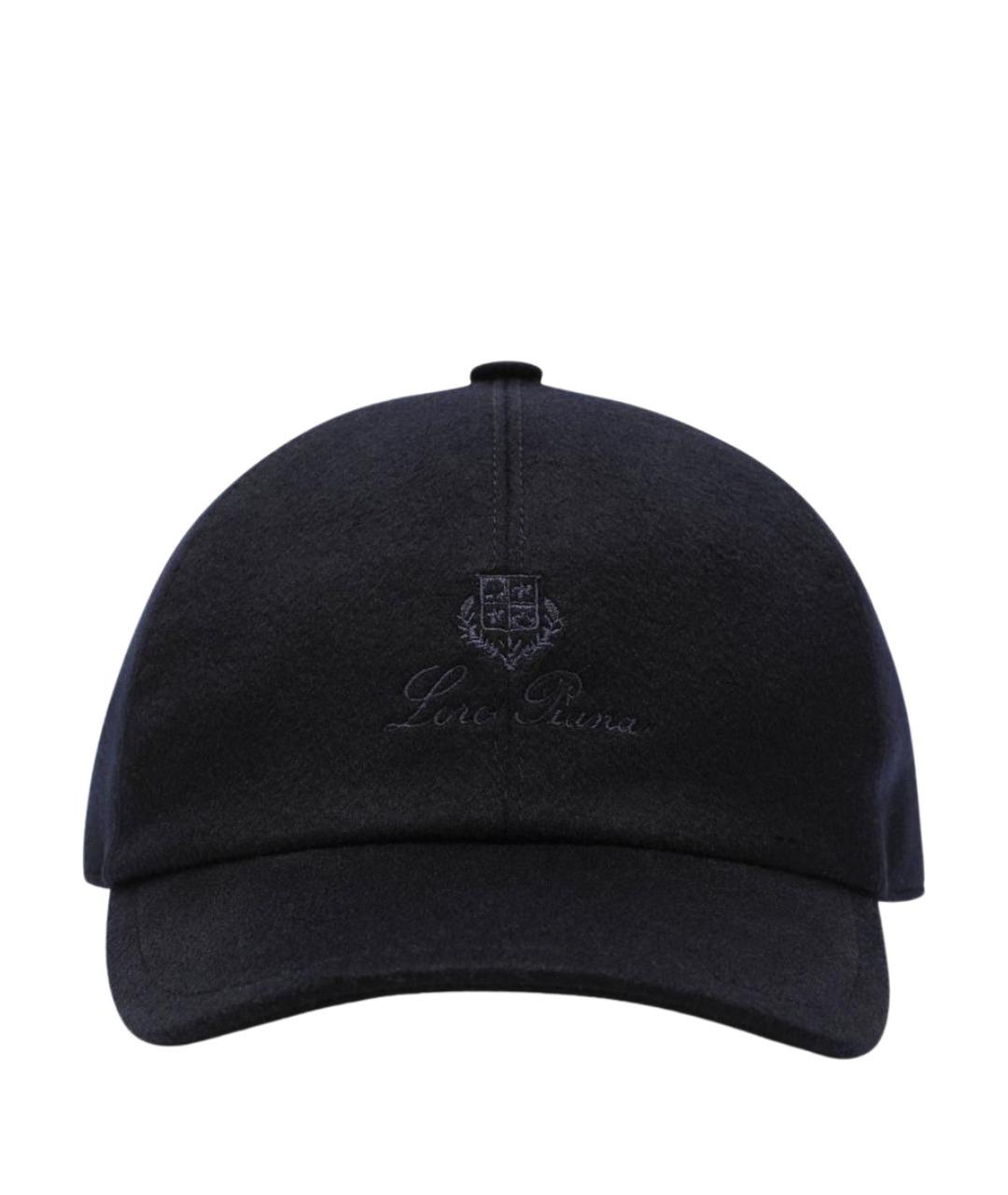 LORO PIANA Синяя кашемировая кепка/бейсболка, фото 1