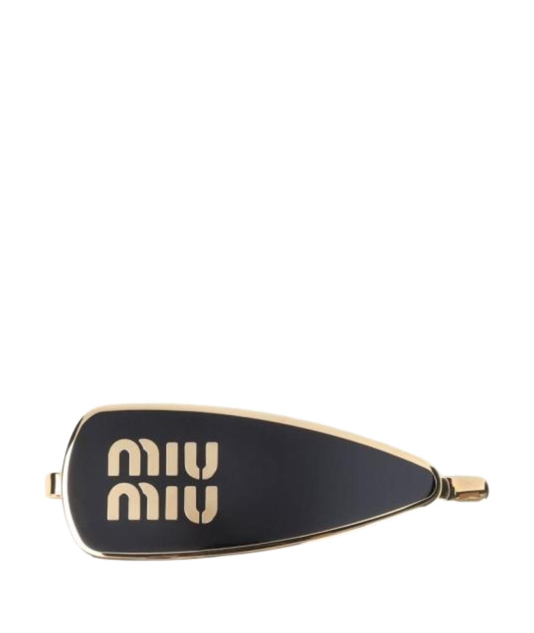 MIU MIU Черная заколка, фото 1