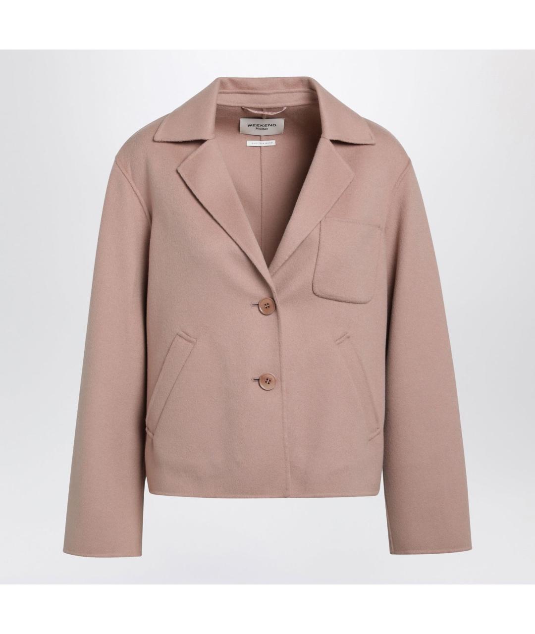 WEEKEND MAX MARA Розовая шерстяная куртка, фото 3