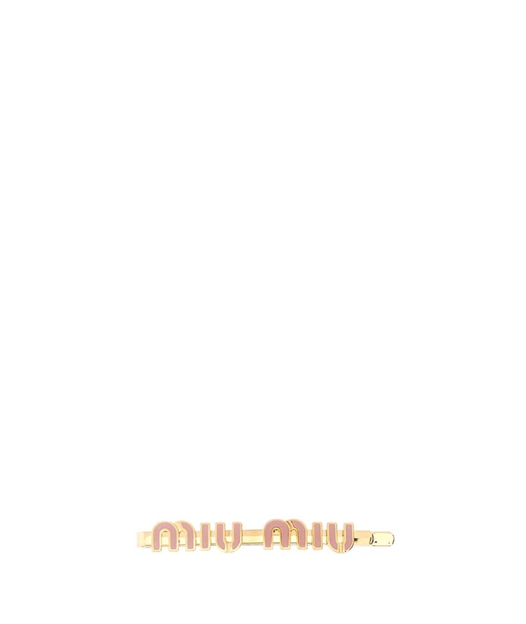 MIU MIU Золотая заколка, фото 1