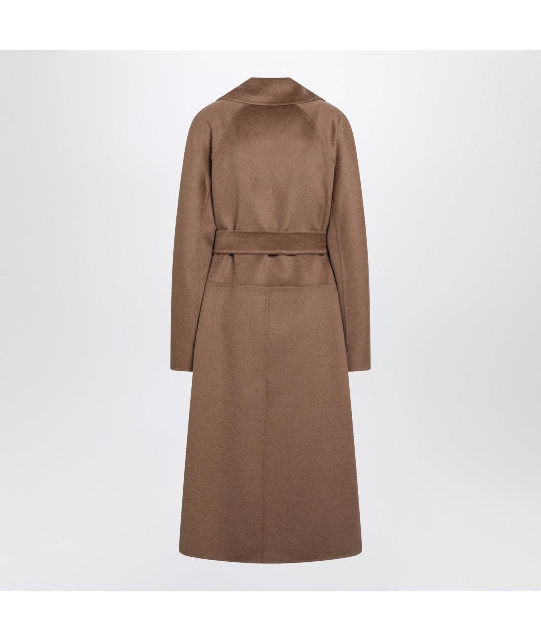'S MAX MARA Коричневое шерстяное пальто, фото 2